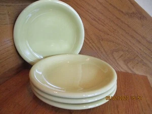 Russel Wright Stroh gelb Brotteller 4er Set Sterling OH *Versand inklusive!* - Bild 1 von 6