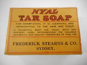 VINTAGE NYAL TAR SOAP PACKET WITH CONTENTS & PAMPHLET .. SYDNEY AUSTRALIA - Picture 1 of 9