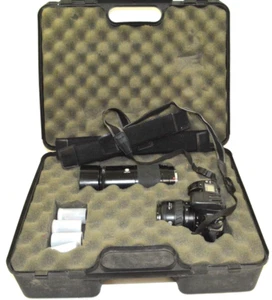 Minolta HTsi 35mm Camera with Lens plus Zoom AF 70-210mm Lens w/ Hard Case - Picture 1 of 13