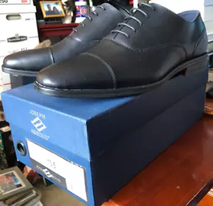 Joseph Abboud elegante Lederschuhe - Kyree - Größe 10,5 - schwarz - neu im Karton - Bild 1 von 8