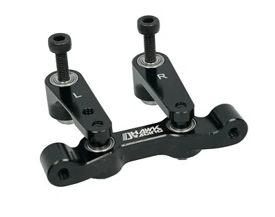 RC10B6.4 Dhawk Aluminum Steering Bellcrank Kit Black For Team associated B7 B6.4 - Image 1 of 4