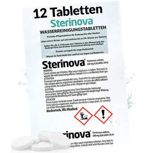 JB White 12x Rudergerät Chlortabletten Sterinova Wasser Tabletten Waterrower - Bild 1 von 8
