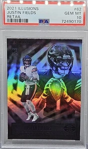 2021 Panini Illusions - Einzelhandel #62 Justin Fields (RC) PSA 10 🙂 - Bild 1 von 2