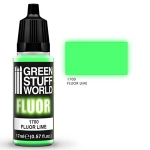 Pittura FLUOR LIME - Aerografo Pennello Acrilico Vernice Intenso e Luminoso - Foto 1 di 2