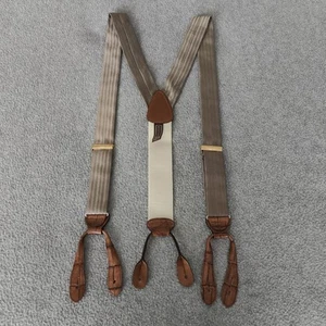 Trafalgar Suspenders Braces Herringbone Silk Croc Embossed Formal Event England - Picture 1 of 20