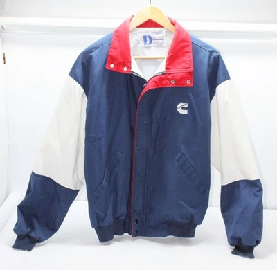 Vintage CUMMINS (Diesel) Logo Jacket Red, White Blue Dunbrooke Made in USA  Lg - Image 1 of 4