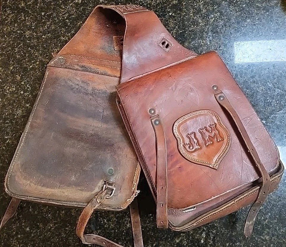 Alforjas de cuero Western Horse vintage  Foto 1 de 4