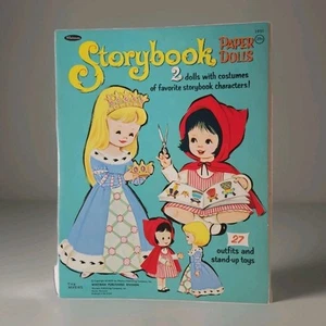 Storybook Paper Dolls 2 Dolls with Costumes of Favorite Storybook Characters NOS - Picture 1 of 5