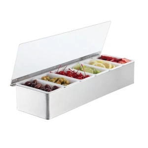 CD6 Condiment Holders, 18.2" Length x 4.2" Width, Clear - Bild 1 von 2
