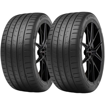 (QTY 2) 275/35ZR19 Kumho Ecsta PS91 100Y XL Black Wall Tires Foto 1 de 4