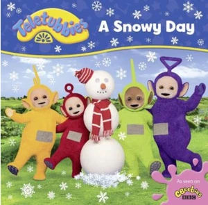 NEU TELETUBBIES Brettbuch A SNOWY DAY Po la la dipsy tinky winky 17 x 17 cm - Bild 1 von 1