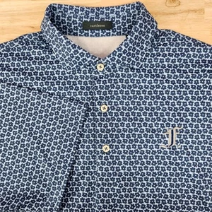 Turtleson Golf Poloshirt Herren Größe L Blumenmuster gesticktes Logo - Bild 1 von 10