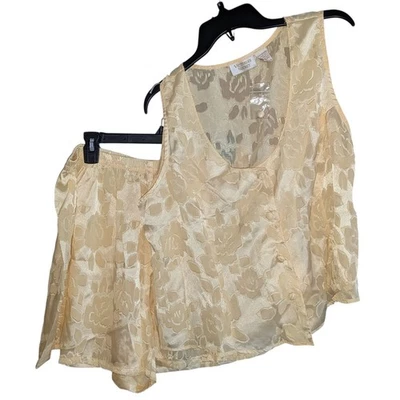 Juego de Pijama Victorias Secret Talla XL Amarillo Mantequilla Coqueta Hada De Colección Foto 1 de 4