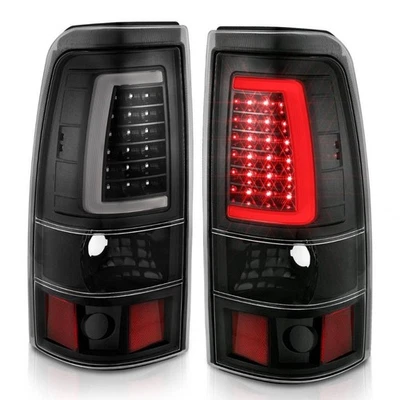 ANZO For GMC Sierra 1500 HD Classic 2007 Tail Lights LED | Plank Style Black - Image 1 of 4