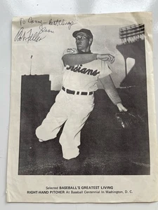 Bob Feller handsigniertes signed Foto, To Danny, 8,5 x 11 Bild - Bild 1 von 4