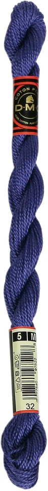 DMC Pearl Cotton Skein Size 5 27.3yd - Dark Blueberry - Image 1 of 1