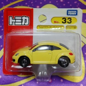 Tomica No.33 Volkswagen The Beetle Yellow 1/66 scale out of print New Unused - Picture 1 of 3