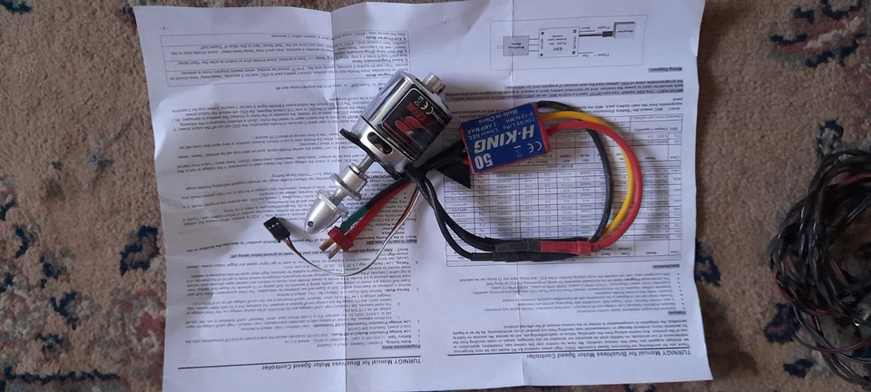 Turnigy 3548 B40 motor - Hobby King 50 speed controller ESC - Image 1 of 1