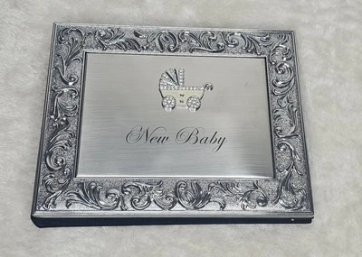 ORNATE NEW BABY BOOK, MEMORIES, UNISEX,  GUESTS, BABY GIFT, NEW IN BOX - Image 1 of 4