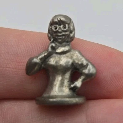 Scooby Doo Monopoly Game Piece Part Pewter Token VELMA - Image 1 of 4