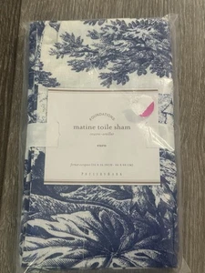 Pottery Barn Matine Toile Euro Sham (1) 26”x26” NEU - Bild 1 von 4