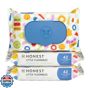 The Honest Company pflanzliche spülbare Tücher für Kleinkind | Entwickelt für Töpfchen T - Bild 1 von 5