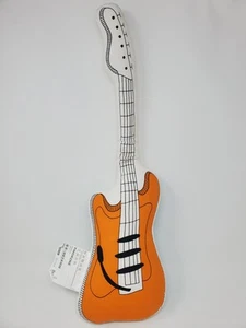 Rare Ikea Thorine 20118 Kids Room Pillow Cushion Guitar Orange Blue 25" Vintage - Picture 1 of 18