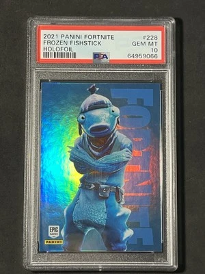 2021 Fortnite Series 3 #228 Frozen Fishstick HOLOFOIL PSA 10 GEM MINT - Image 1 of 4