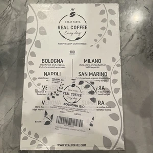 Real Coffee Nespresso Compatible 100 Capsules Best Before 01/2027 - Picture 1 of 3
