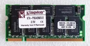 Kingston 512MB DDR SODIMM Memory RAM, 266MHz, PC2100S - Picture 1 of 2