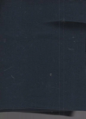 1 yard fabric jacket ribbing navy blue 97% acrylic 3% spandex 44" wide - Image 1 of 3