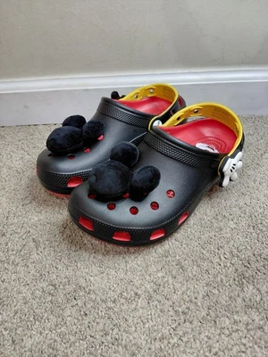 CROCS Disney Mickey Mouse Classic Crocs Clogs, Size M5 W 7 - Image 1 of 4