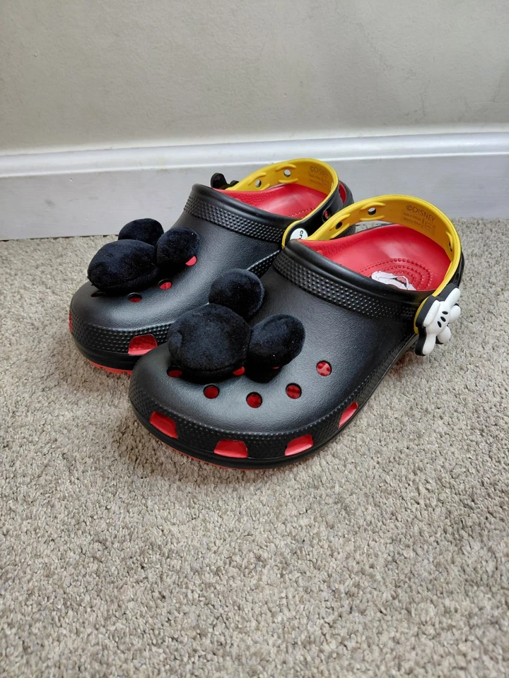 CROCS Disney Mickey Mouse Classic Crocs Clogs, Size M5 W 7 - Image 1 of 4