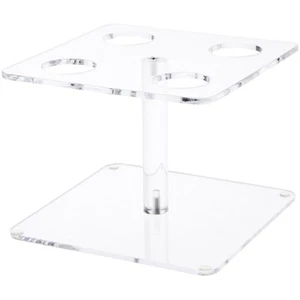 Plymor Clear Acrylic Ice Cream Sugar Cone Display Holder, 4.5"H x 6.5"W x 6.5"D - Picture 1 of 1