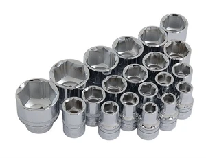 20pc 1/2" XI-ON Super Grab Socket Set Sockets Removing Rounded Worn Damaged Nut - Picture 1 of 3