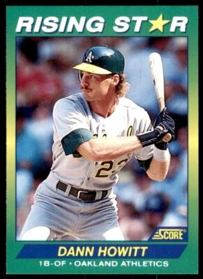 1992 Score Rising Stars Dann Howitt Rookie Oakland Athletics #68 - Image 1 of 2