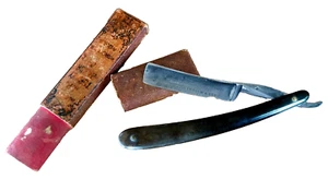 Antq George Wostenholm & Son ORIGINAL ONLY GENUINE PIPE STRAIGHT RAZOR in Case - Picture 1 of 13