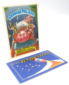 GARBAGE PAIL KIDS GPK - Bruce Moose - Serie 4 142a Topps 1986 Pegatina - Imagen 1 de 1