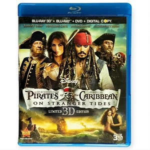 Pirates of the Caribbean On Stranger Tides 3D Blu Ray DVD Digital 5 Disc Set - Picture 1 of 6