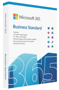 MICROSOFT KLQ-00659 365 BUSINESS STANDARD 1 PERSON 12-MONTH SUBSCRIPTION SEALED - Picture 1 of 1