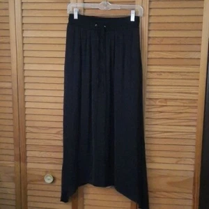 Simply Vera Vera Wang Black Shark-Bite Midi Skirt Size XSmall - Picture 1 of 5