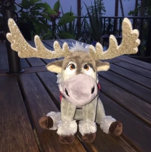 TY Sparkle Sven Rentier Plüsch Beanie 8 Zoll Frozen 2 Silbergeweihe Weihnachten süß - Bild 1 von 6