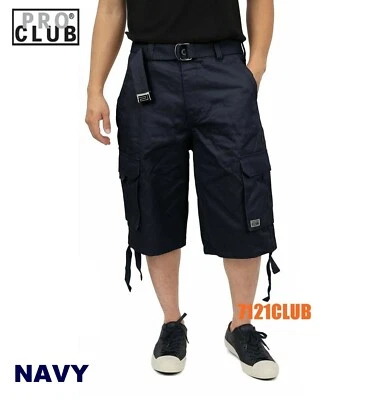 PANTALONES CORTOS PRO CLUB CARGO HOMBRE PROCLUB CAMUFLAJE COMBATE BDU CORTO LARGO GRANDE Y ALTO Foto 1 de 4