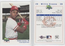 1992 Classic Best Cedar Rapids Reds Willie Greene #20