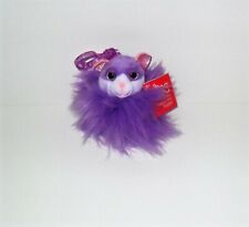 RUSS LIL PEEPERS PURPLE HAIR LUCKY 3" PLUSH CLIP ON FUZZBALL NEW WITH TAG