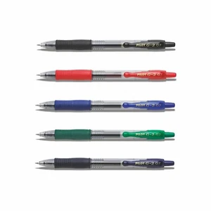 Pilot G2-07 - 5er-Set schwarz, rot, blau, grün, schwarzblau - Bild 1 von 1