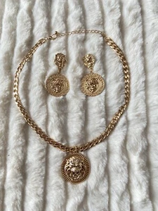 lion neck and earring set - Picture 1 of 2