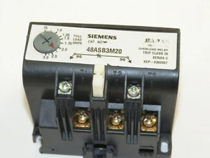 Siemens 48ASB3M20 Overload Relay .75-3.0A Trip Class 20 Ser C Used - Picture 1 of 3