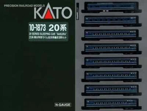 KATO 10-1873 N Scale 20 Series Sleeper Express Sakura Sasebo Formation 8-Car Set - Picture 1 of 3