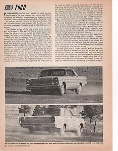 Ford Galaxie 500 1965 - 390/300 hp ~ original coche nuevo artículo de vista previa/anuncio - Imagen 1 de 2